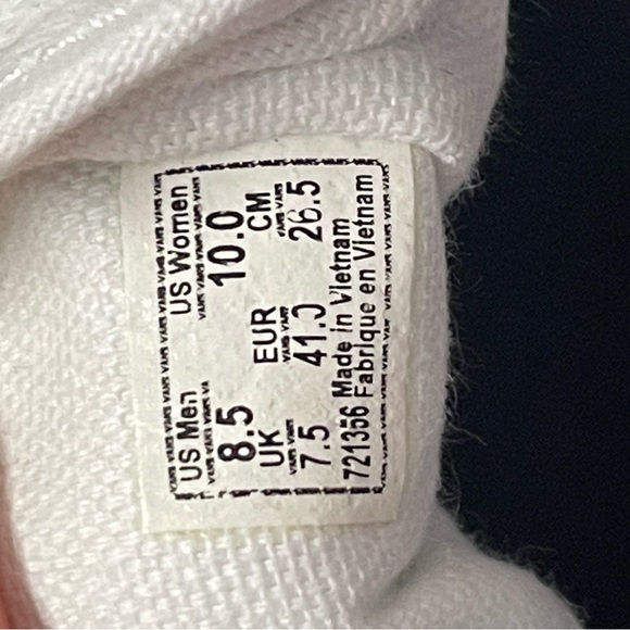 Men’s white leather vans 8.5 - Picture 3 of 3